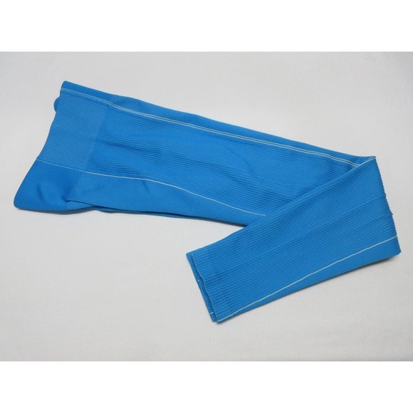 Women's blue seamless compression workout leggings, like Gymshark - Picture 5 of 12